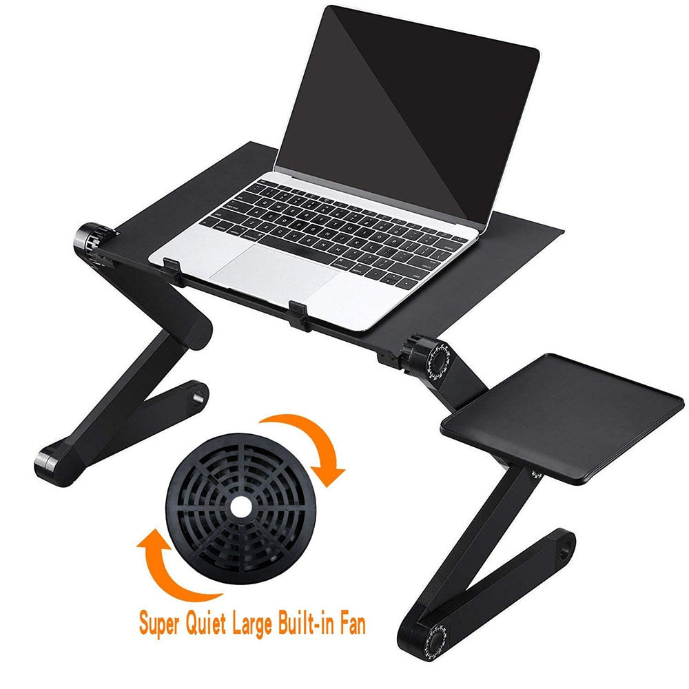 Portable Desk Pro - Adjustable Laptop stand w/ mousepad