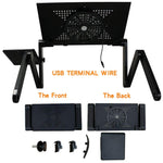 Portable Desk Pro - Adjustable Laptop stand w/ mousepad