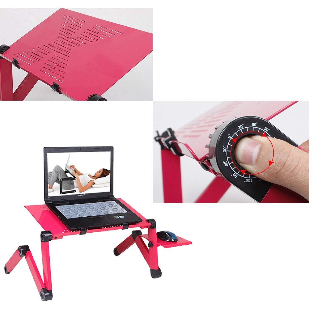 Portable Desk Pro - Adjustable Laptop stand w/ mousepad