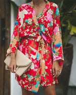 EDIT - Red Floral Kimono