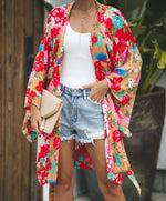 EDIT - Red Floral Kimono