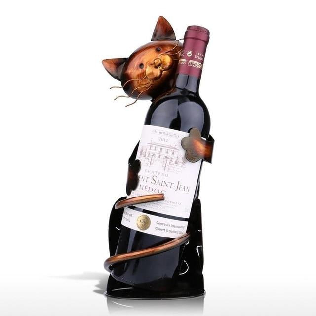 Cat Wine Rack Holder