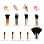 Marble Makeup Brushes - 9 piece set