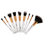 Marble Makeup Brushes - 9 piece set