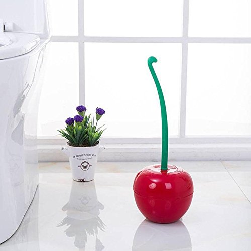 Cherry Shape Toilet Brush & Holder Set