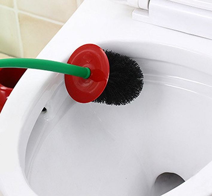 Cherry Shape Toilet Brush & Holder Set