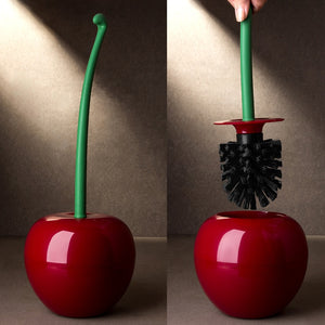 Cherry Shape Toilet Brush & Holder Set