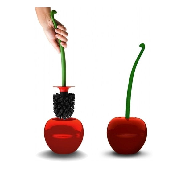 Cherry Shape Toilet Brush & Holder Set