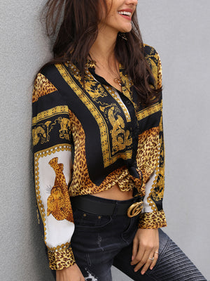 Leopardsace Blouse