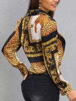 Leopardsace Blouse