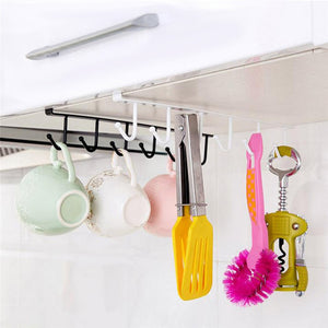 Under-Cabinet Hanger Rack (6 Hooks)