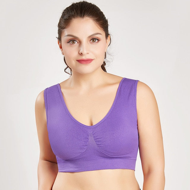 Plus Size Seameless Padded Bra