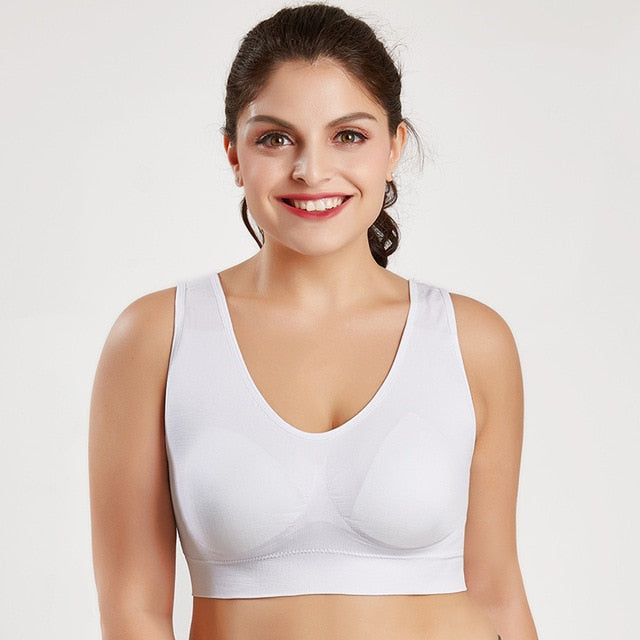 Plus Size Seameless Padded Bra