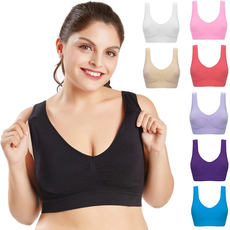 Plus Size Seameless Padded Bra