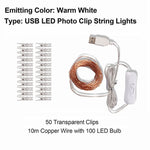 Photo Clip LED Fairy String Lights